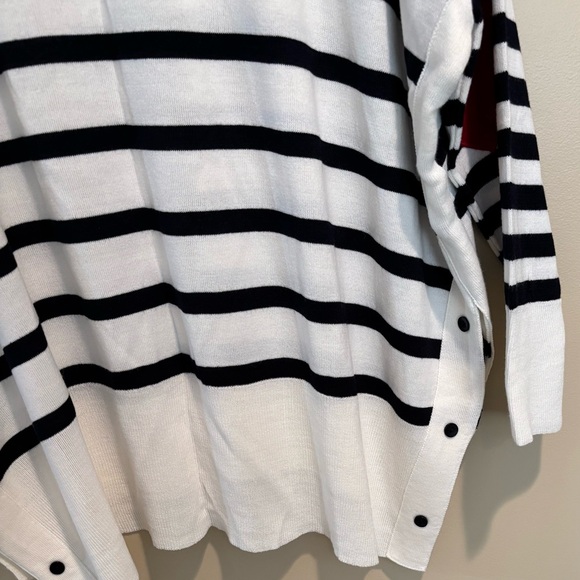 Striped Sweater with Heart Patch - Picture 5 of 9